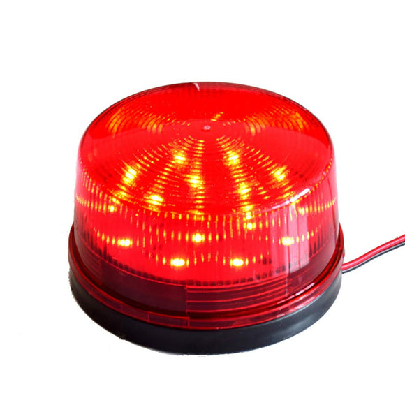 lifcasual Alarma con Cable Señal estroboscópica Advertencia Luz LED Intermitente 12V 120mA Seguridad Segura para Sistema de Alarma, Rojo
