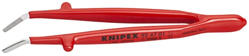 KNIPEX Tools 92 47 01 - Pinzas en ángulo de 30 ° (aislamiento de 1000 V, 5-1/2 pulgadas), color rojo