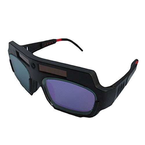 YESBAY Gafas para Soldar con Oscurecimiento Automático, Gafas para Soldar con Energía Solar Anti-Gafas, Protección Ocular De Seguridad Negro