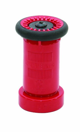 AMT Pump C334-90 - Boquilla para manguera de incendio, color rojo, 1-1/2 pulgadas