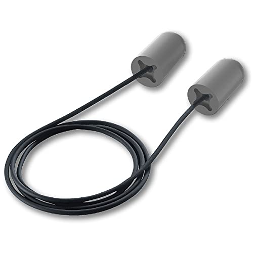 HexArmor AccuFit - Tapones desechables de espuma con cable para los oídos, grandes, 100 pares empaquetados individualmente