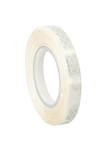 TapeCase White Micro Prismatic Sheeting Reflective Tape Converted from 3M 3430, 0.25
