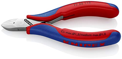 KNIPEX Tools 77 22 115 - Cortador diagonal para electrónica (4,5 pulgadas)