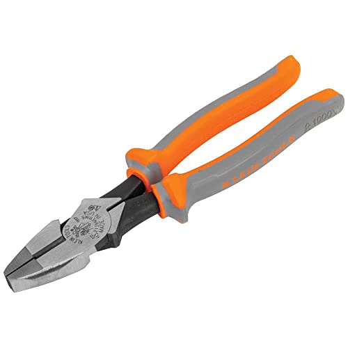 Klein Tools 2139NERINS - Alicates laterales aislados de 1000 V, diseño de alto apalancamiento, cuchillos endurecidos por inducción, 9 pulgadas