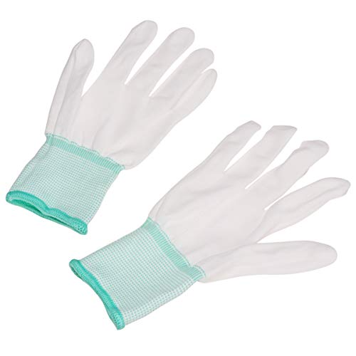 PRETYZOOM 12 pares de guantes de nailon resistentes a la intemperie, antiestáticos, transpirables, protectores de seguridad, guantes de trabajo