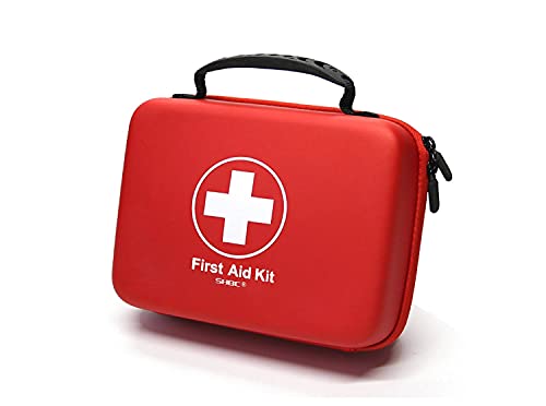 Compact First Aid Kit (228pcs) Designed For Family Emergency Care. Waterproof EVA case&Bag is Ideal for the Car,Home,boat,School, Camping, Hiking,Travel,Office,Sports,Hunting. Protect Your Loved Ones