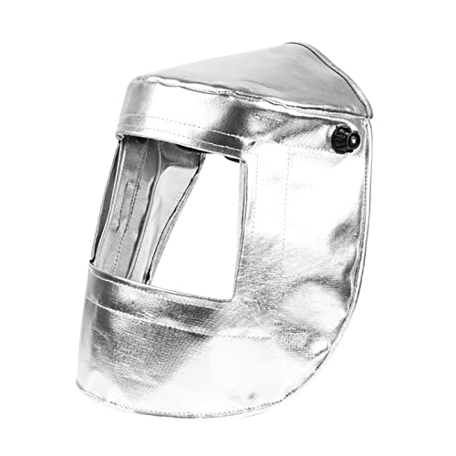 Casco de soldadura de papel de aluminio Capucha de visibilidad PC Lente Soldador Casco de seguridad Casco de soldadura de Gas Sombrero