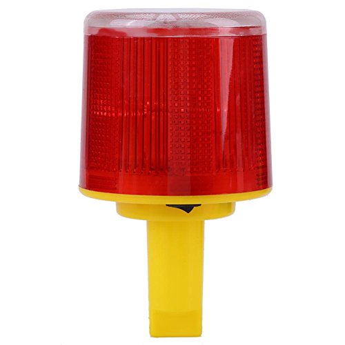 Simlug Luz de Emergencia Solar, 1pc LED de Advertencia de Emergencia Solar Luz de Flash Lámpara de Alarma Tráfico Carretera Barco Luz roja