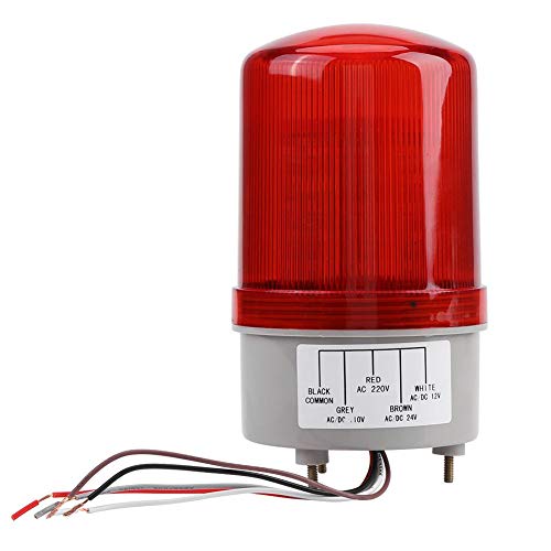 Luz de seguridad roja pequeña, luz estroboscópica de baliza, precaución precaución