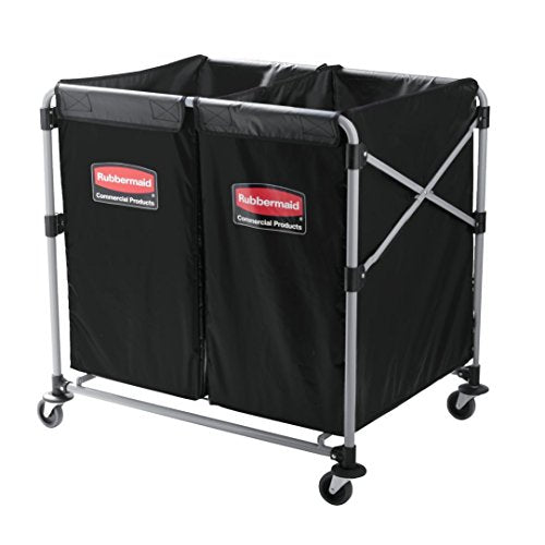 Rubbermaid Commercial Executive Series Collapsible X-Cart, 2 to 4 Bushel,