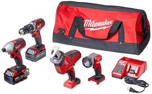 M18 Cordless Power Tool Combo Kit with Hammer Drill and Impact Driver, 18V
