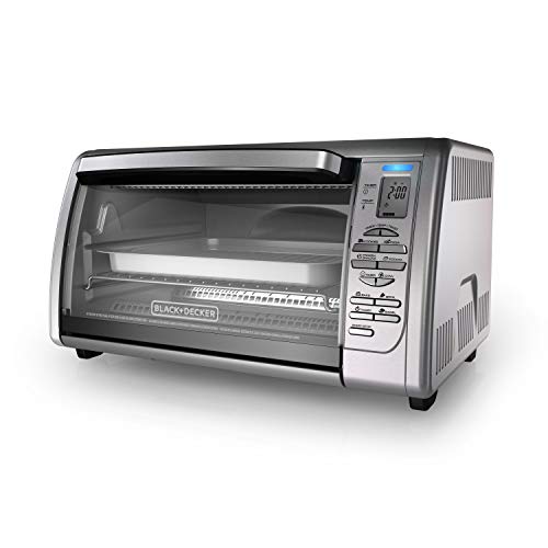 Black & Decker CTO6335S Stainless Steel Countertop Convection Oven, Silver