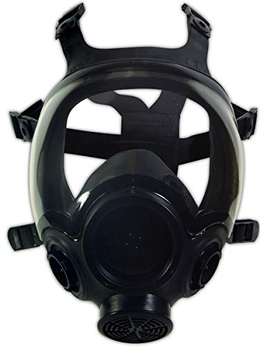 MSA 805414 Full Face Respirator W/O filter, Capacity, Volume, Standard, Small, black