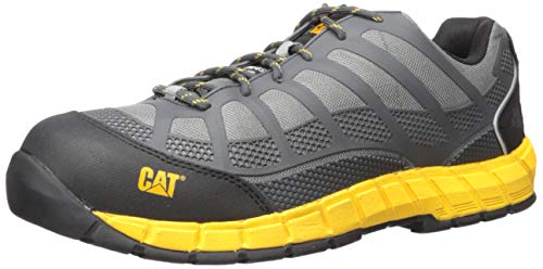 Cat Footwear Streamline - Zapatos de construcción con puntera compuesta para hombre, gris, 11.5 Wide