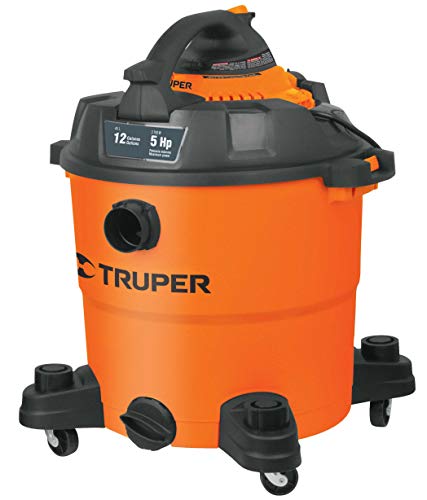 Truper ASPI-12, Aspiradora/Sopladora plástica, líquidos y sólidos 12 gal (45 L)