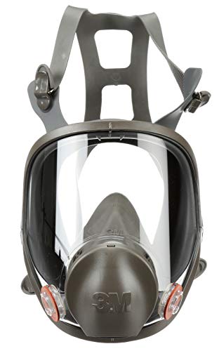 3 M Full facepiece reutilizable Respirador 6000 Series (múltiples tamaños), Negro