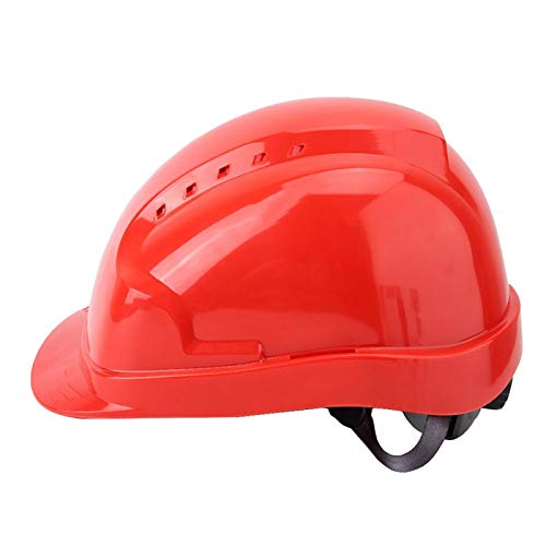 Taidda- Sombrero de Trabajo de Seguridad, Casco de Trabajo Estable humanizado, cómodo y antirruido, Electricista reparador para Soldador(6.00*6.00*4.00cm-Red)