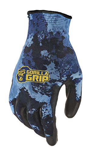 Unknown Gorilla Grip Guantes de Trabajo con Agarre, Guantes Multiusos para Pesca, Trabajo al Aire Libre y Trabajo automotriz | Color: Veil acuoso | Talla: XL