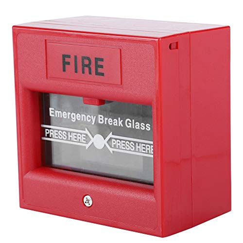 Botón de alarma de incendio en la salida de emergencia de la puerta, interruptor de alarma de rotura de vidrio de seguridad de apertura de la puerta de emergencia para el hogar/negocio
