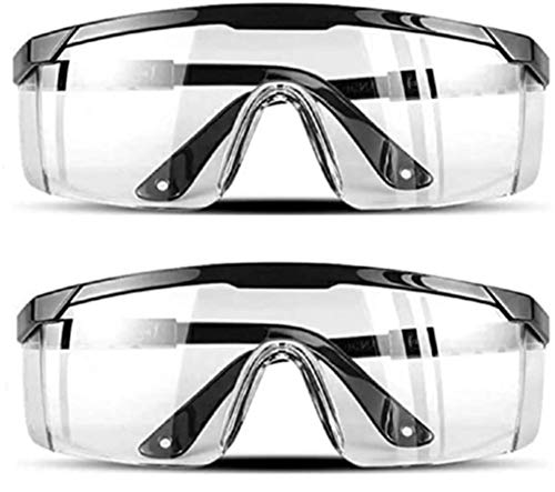 TCI Lentes De Seguridad Anti Virus Protectores Gafas Protectoras Transparentes Protecciones para Los Ojos Lentes Transparentes, de Visión Amplia, Ajustable