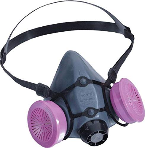 North Honeywell Serie 5500 Respirador de media máscara mediano y 2 filtros P100 (Paquete de paquete)
