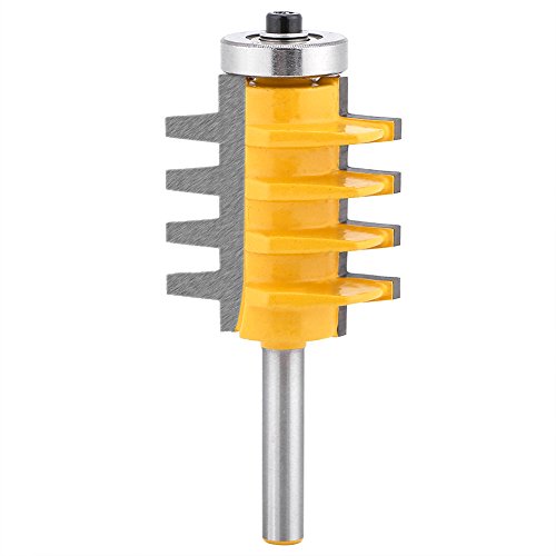 1/4 inch diámetro de corte reversible dedo Glue Joint Router Bit vástago de 1/10.2 cm Reversible dedo Glue Joint Router Bit fresa madera herramienta de la carpintería