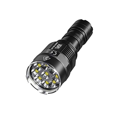 Nitecore TM9K Type-C Rechargeable Flashlight - 9 x CREE XP-L HD V6-9500 Lumens - Built-In 5000mAh Battery Pack Included
