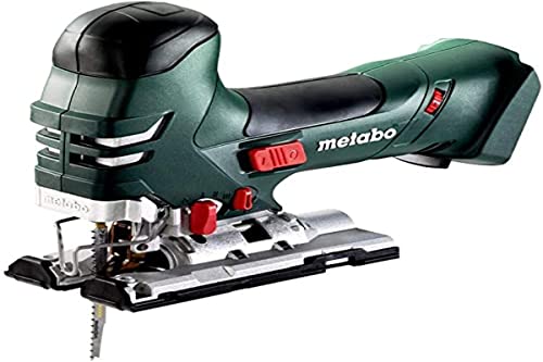 Metabo 601405890 18 V velocidad variable sierra de calar con mango de barril desnudo (601405890 18 LTX 140 Bare), carpintería