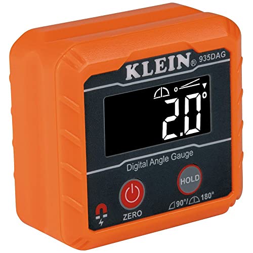 Nivel Digital e inclinómetro, mide o fija ángulos, verifica ángulos relativos con función de cero calibración, o se puede usar como nivel digital. - 935DAG Klein Tools