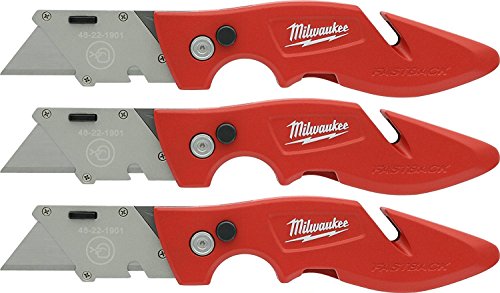 Milwaukee 48-22-1901F Fastback Flip Open Utility Knife Set (3 Pack)