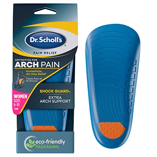 Dr. Scholl’s Pain Relief Orthotics for Arch Pain for Women, 1 Pair, Size 6-10