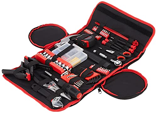 Stalwart 75-HT1086 Household Hand Tools, Tool Set With Roll-Up Bag, 86 Pieces