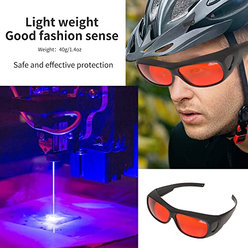 Gafas de seguridad de protección ocular láser para gafas de seguridad láser  azul/violeta 190nm-540nm