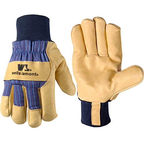 Wells Lamont de los hombres invierno guantes de trabajo con palma de piel, 100 g Thinsulate Talla XXXL), color 5127 x xx)