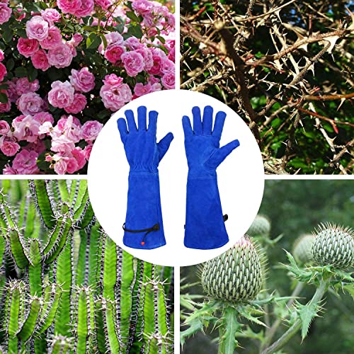 GLOSAV Guantes de jardinería para mujer, guantes de jardín a prueba de  espinas, guantes profesionales de poda de rosas, guantes de jardín de cuero
