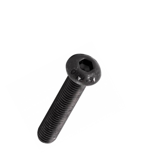 Tornillo Socket Cabeza Botón  Negro Fino  10-32  X  3/4