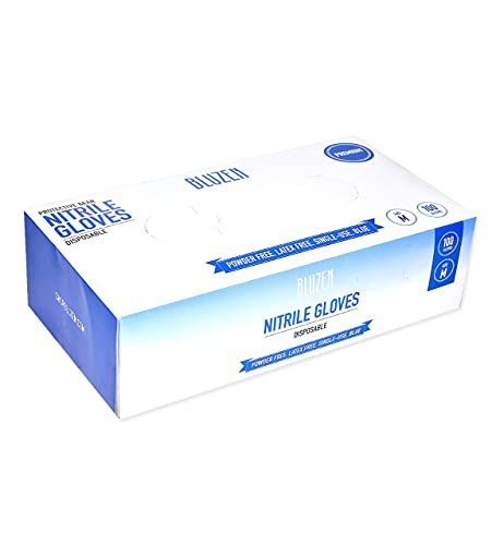 OneProtek - 100 Guantes nitrilo desechables Talla XL - Azul - Sin látex sin  polvo - Resistentes y multiusos : : Bricolaje y herramientas