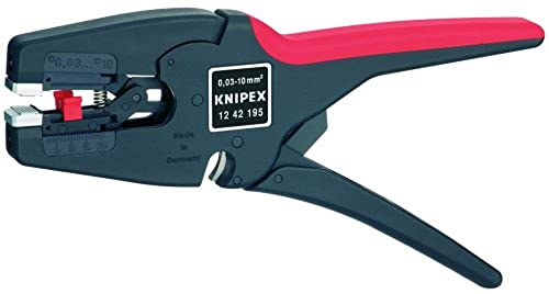 KNIPEX Tools 12 42 195 MultiStrip 10 Pelacables de aislamiento, 8-32 AWG