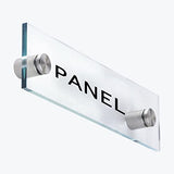 Lantee - Tornillos de separación de 1/2 x 1 pulgada – 12 piezas de acero inoxidable para carteles de vidrio, tornillos de montaje de 12 x 25 mm