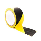 Bertech - Cinta de advertencia de seguridad para piso, rayas negras y amarillas, 10,16 cm de ancho x 137 cm de largo, 6,5 mm de grosor, material de vinilo