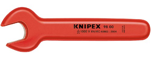 KNIPEX Tools - Llave de extremo abierto, 7 mm, 1000 V aislada (980007)