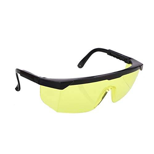 Contiman Gafas de Seguridad láser Protección Ocular para IPL/E-Light Depilación Gafas Protectoras de Seguridad Gafas universales Gafas Amarillas