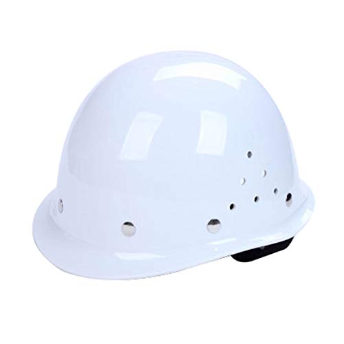 YBS Casco de Seguridad - Ventilador de Verano Casco de protección Laboral de electricistas para construcción de líderes de ingeniería de construcción y construcción (Color : White, Size : 1pcs)
