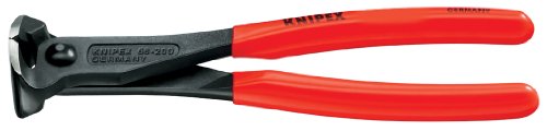 KNIPEX Pinzas de corte final, rojo y plateado
