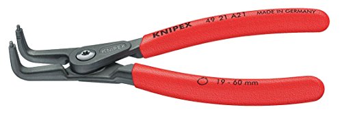 KNIPEX Tools - Alicates de precisión para círculos, externos, ángulo de 90 grados, 3 11/32