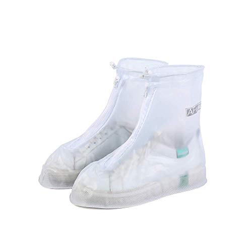 AFULILI - Fundas protectoras impermeables reutilizables y antideslizantes para zapatos de nieve y lluvia, resistentes al agua