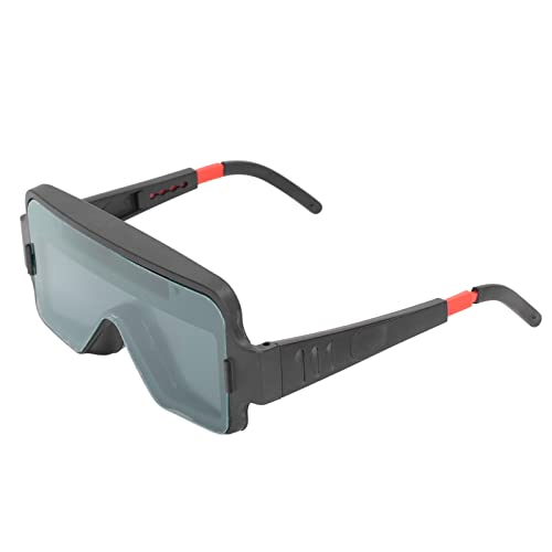 YYQTGG Gafas Protectoras para Soldador, Patillas ventiladas PP ABS Gafas Protectoras para Soldador Luz Variable automática Fácil de Usar Número de Brillo DIN4 para Gas