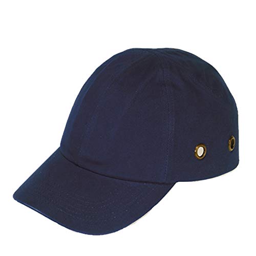 Paquete de 6 gorras de béisbol azul Lucent Path - Gorras de protección para la cabeza de sombrero duro de seguridad ligeras