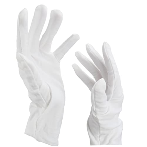 24 guantes blancos de algodón para manos secas hidratantes durante la – Los  tornillos
