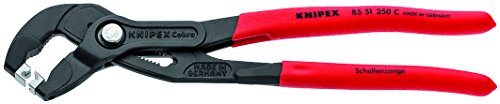 Knipex Tools 85 51 250 C, alicates de abrazadera de manguera de 10 pulgadas para abrazaderas de clic